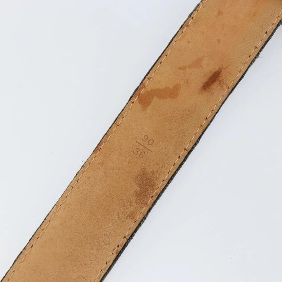 LOUIS VUITTON Monogram Denim Ceinture Belt 41.3"" Black M6972W LV Auth bs29692 - Picture 11 of 14